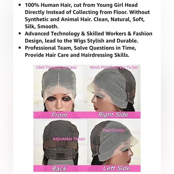 Celebrity |Highlight Bob Wig Human Hair 13X4 HD Lace Front Human Hair Bob Wig main image 8